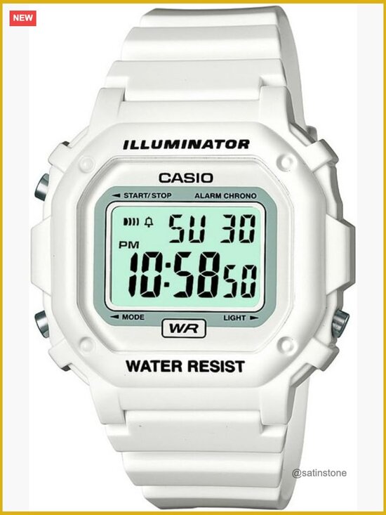 Digital Watch with LED Light, Daily Alarm, Stopwatch, Water Resistant